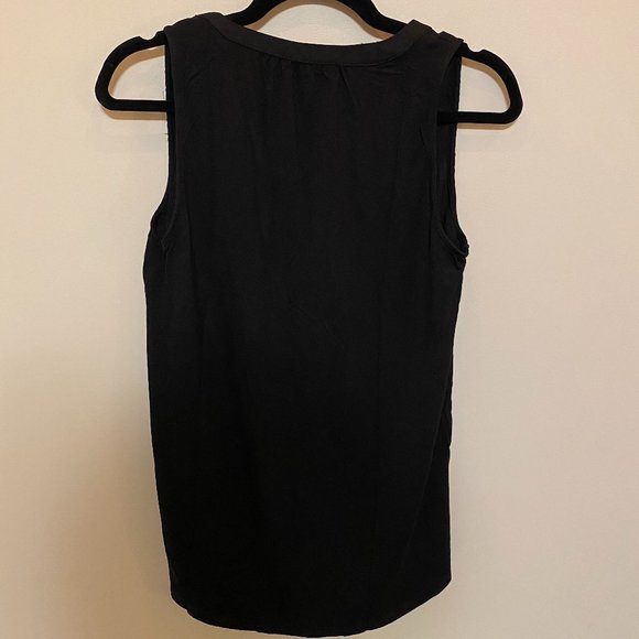 Ricki's Sleeveless Mixed Media Henley Tank Top - Picture 2 of 5